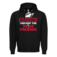 Black cruise drinking package t shirt Zipper Hoodie - linhVisuals