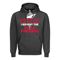 Charcoal Heather cruise drinking package t shirt Zipper Hoodie - linhVisuals
