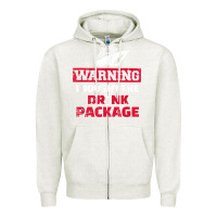 Oatmeal Heather cruise drinking package t shirt Zipper Hoodie - linhVisuals