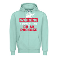 Seafoam cruise drinking package t shirt Zipper Hoodie - linhVisuals