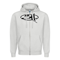 Dove Grey 311 the build Zipper Hoodie - linhVisuals