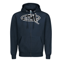 Navy 311 the build Zipper Hoodie - linhVisuals