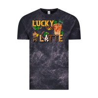 Cloud Black lucky a latte Vintage Tee - FaDigitalArtStudio