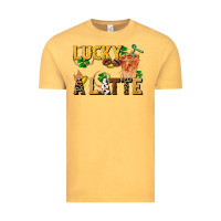 Vintage Mustard lucky a latte Vintage Tee - FaDigitalArtStudio