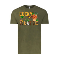Vintage Olive lucky a latte Vintage Tee - FaDigitalArtStudio