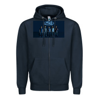 Navy 311 megow Zipper Hoodie - linhVisuals