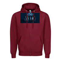 Burgundy 311 megow Zipper Hoodie - linhVisuals