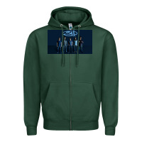Sports Green 311 megow Zipper Hoodie - linhVisuals