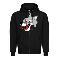 Black sudbury wolves Zipper Hoodie - linhVisuals