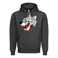 Charcoal Heather sudbury wolves Zipper Hoodie - linhVisuals
