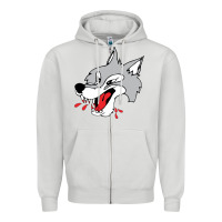 Dove Grey sudbury wolves Zipper Hoodie - linhVisuals
