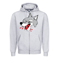 Heather Grey sudbury wolves Zipper Hoodie - linhVisuals