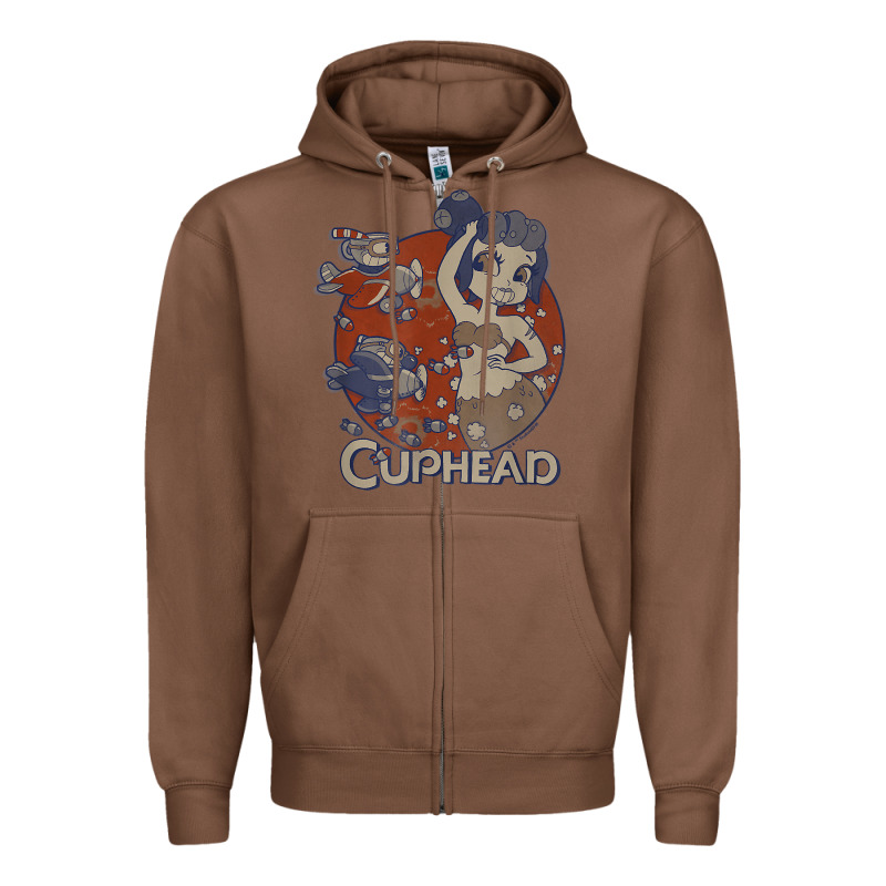 Cuphead Cala Maria Airplane Attack T Shirt Zipper Hoodie by linhVisuals | Teevron