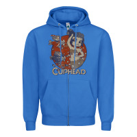 True Royal cuphead cala maria airplane attack t shirt Zipper Hoodie - linhVisuals