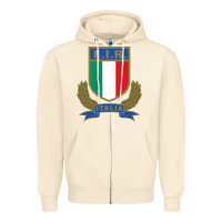 Sandshell italian rugby federation Zipper Hoodie - linhVisuals
