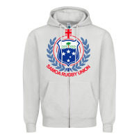 Dove Grey samoa rugby Zipper Hoodie - linhVisuals