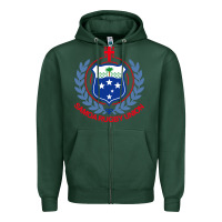 Sports Green samoa rugby Zipper Hoodie - linhVisuals