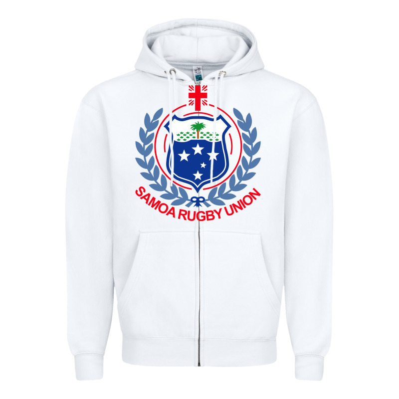 Samoa Rugby Zipper Hoodie by linhVisuals | Teevron