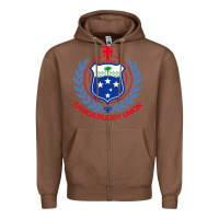 Chestnut samoa rugby Zipper Hoodie - linhVisuals