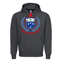 Smoke samoa rugby Zipper Hoodie - linhVisuals