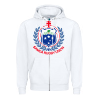 White samoa rugby Zipper Hoodie - linhVisuals
