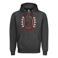 Charcoal Heather Union College Zipper Hoodie - linhVisuals