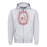 Heather Grey Union College Zipper Hoodie - linhVisuals