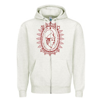 Oatmeal Heather Union College Zipper Hoodie - linhVisuals