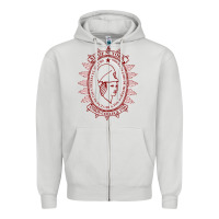 Dove Grey Union College Zipper Hoodie - linhVisuals