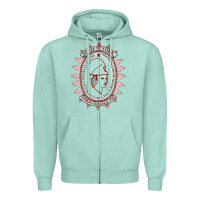 Seafoam Union College Zipper Hoodie - linhVisuals