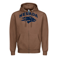 Chestnut nevada wolf pack Zipper Hoodie - linhVisuals