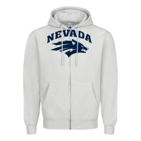 Dove Grey nevada wolf pack Zipper Hoodie - linhVisuals