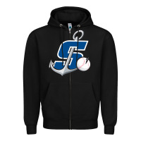 Black stockton ports baseball Zipper Hoodie - linhVisuals