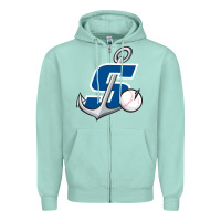 Seafoam stockton ports baseball Zipper Hoodie - linhVisuals