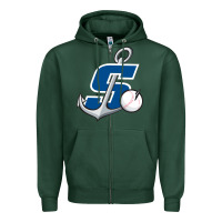 Sports Green stockton ports baseball Zipper Hoodie - linhVisuals
