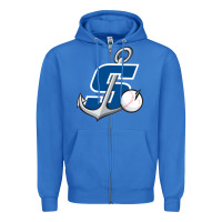 True Royal stockton ports baseball Zipper Hoodie - linhVisuals