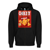 Black cheez it original box front sweatshirt Zipper Hoodie - linhVisuals
