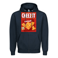 Navy cheez it original box front sweatshirt Zipper Hoodie - linhVisuals