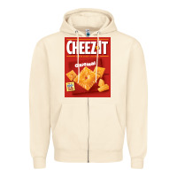 Sandshell cheez it original box front sweatshirt Zipper Hoodie - linhVisuals