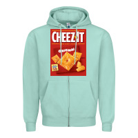 Seafoam cheez it original box front sweatshirt Zipper Hoodie - linhVisuals