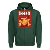 Sports Green cheez it original box front sweatshirt Zipper Hoodie - linhVisuals