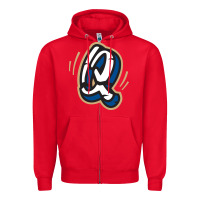 Red rancho cucamonga quakes Zipper Hoodie - linhVisuals