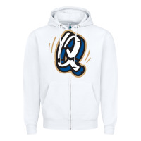 White rancho cucamonga quakes Zipper Hoodie - linhVisuals