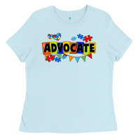 Baby Blue Advocate Autism Ladies Tee - FaDigitalArtStudio
