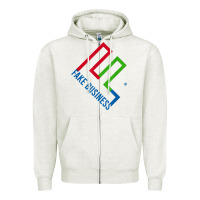Oatmeal Heather fake business merch tim dillon t shirt Zipper Hoodie - linhVisuals