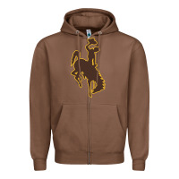 Chestnut wyoming athletics Zipper Hoodie - linhVisuals