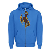 True Royal wyoming athletics Zipper Hoodie - linhVisuals