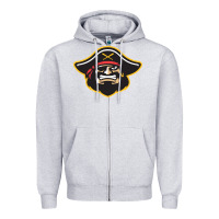 Heather Grey bradenton marauders Zipper Hoodie - linhVisuals