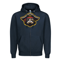 Navy bradenton marauders Zipper Hoodie - linhVisuals