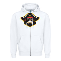 White bradenton marauders Zipper Hoodie - linhVisuals